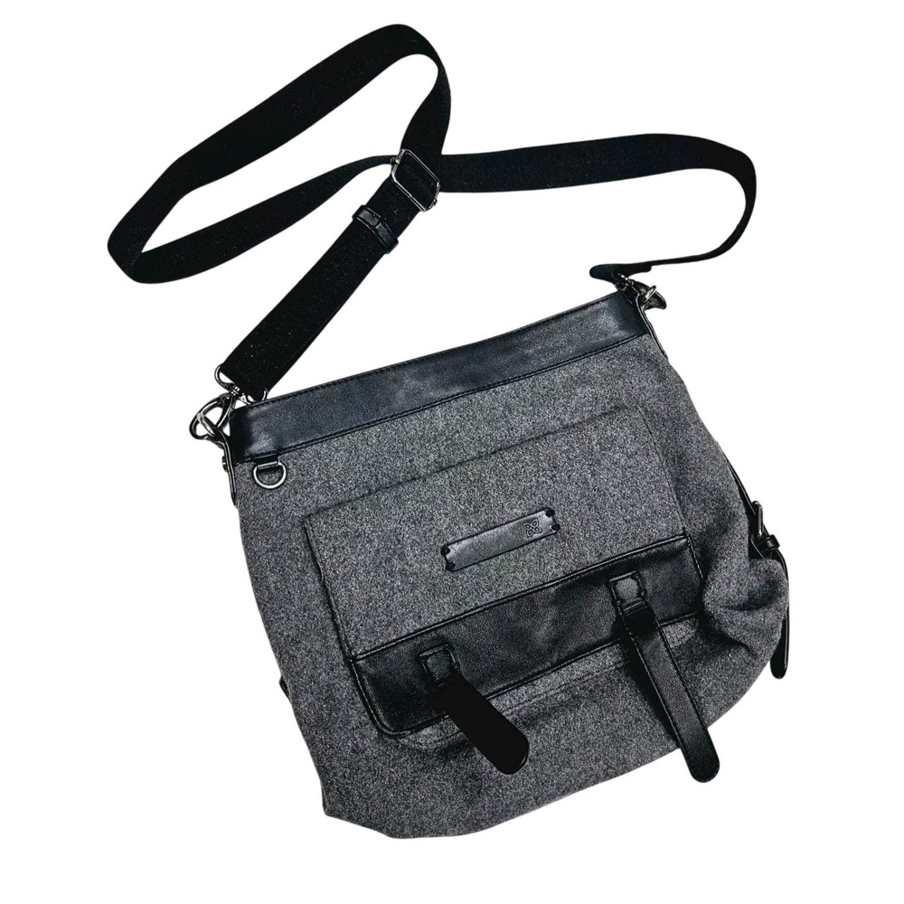 SHERPANI WILLOW SLATE CROSSBODY BAG, SLATE Cross Body Adjustable Strap Gray Grey